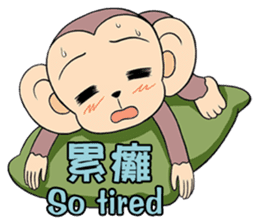 Lovely monkey Q-Ji(2) sticker #14164911