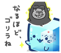 Tsukueasobichan and pleasant friends. 3 sticker #14165672