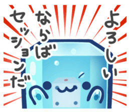 Tsukueasobichan and pleasant friends. 3 sticker #14165676