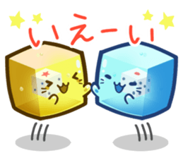 Tsukueasobichan and pleasant friends. 3 sticker #14165677