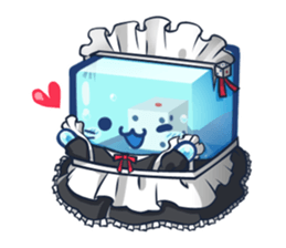 Tsukueasobichan and pleasant friends. 3 sticker #14165694