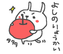 Yoshino cute rabbit stickers! sticker #14165870