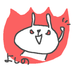 Yoshino cute rabbit stickers! sticker #14165878