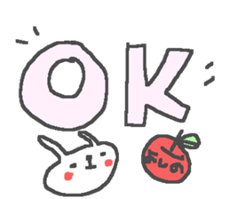 Yoshino cute rabbit stickers! sticker #14165895