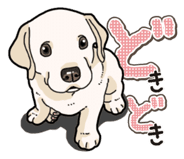 Banana's puppy Labrador retriever sticker #14166415