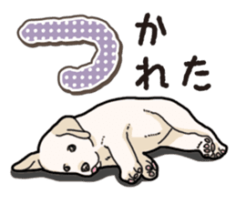 Banana's puppy Labrador retriever sticker #14166437