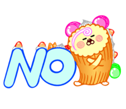 Roll cake Bear Sticker sticker #14166951