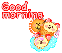 Roll cake Bear Sticker sticker #14166952