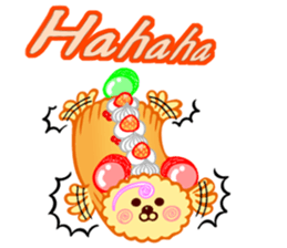 Roll cake Bear Sticker sticker #14166956