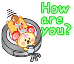 Roll cake Bear Sticker sticker #14166959