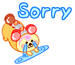Roll cake Bear Sticker sticker #14166961