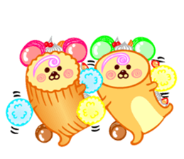 Roll cake Bear Sticker sticker #14166966