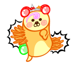 Roll cake Bear Sticker sticker #14166974