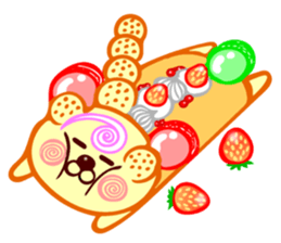 Roll cake Bear Sticker sticker #14166975