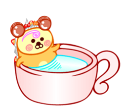 Roll cake Bear Sticker sticker #14166976