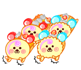 Roll cake Bear Sticker sticker #14166978
