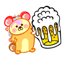 Roll cake Bear Sticker sticker #14166980