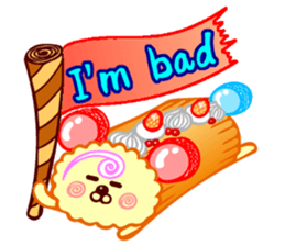Roll cake Bear Sticker sticker #14166985