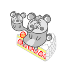 Roll cake Bear Sticker sticker #14166987
