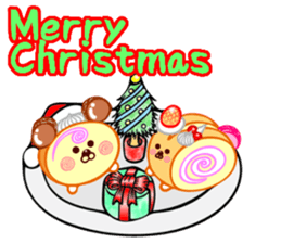 Roll cake Bear Sticker sticker #14166988
