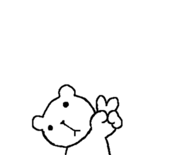 Only picture bear sticker 2 sticker #14168236