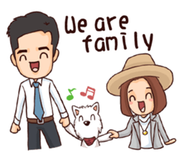 WEI&DOGGIE 'S HAPPY LIFE - 2 sticker #14168604