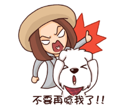 WEI&DOGGIE 'S HAPPY LIFE - 2 sticker #14168624