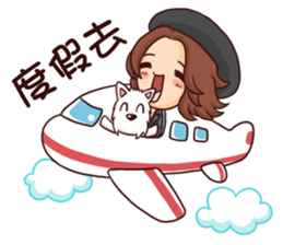 WEI&DOGGIE 'S HAPPY LIFE - 2 sticker #14168633