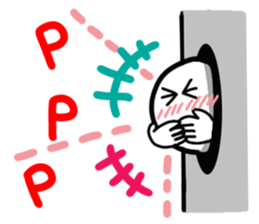 Person in a tunnel (reaction). sticker #14170219