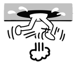 Person in a tunnel (reaction). sticker #14170220