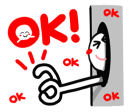 Person in a tunnel (reaction). sticker #14170221