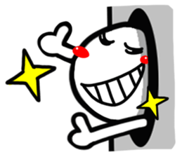 Person in a tunnel (reaction). sticker #14170230