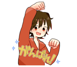 Three cheerful Parker people sticker #14170422