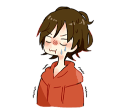 Three cheerful Parker people sticker #14170427