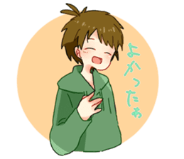 Three cheerful Parker people sticker #14170434