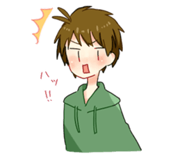 Three cheerful Parker people sticker #14170440