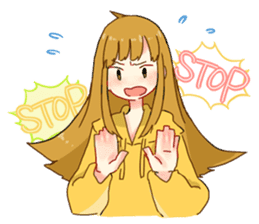 Three cheerful Parker people sticker #14170446