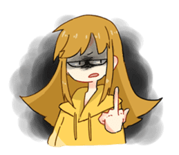 Three cheerful Parker people sticker #14170450