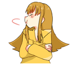 Three cheerful Parker people sticker #14170453