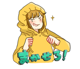 Three cheerful Parker people sticker #14170454