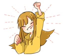 Three cheerful Parker people sticker #14170456