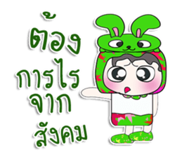 ..Mr. Takashi and rabbit.. sticker #14170833