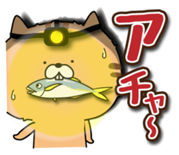 Cat to the fishing no.3 sticker #14170881