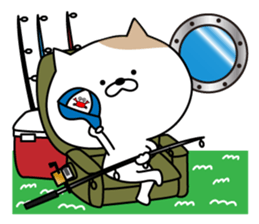 Cat to the fishing no.3 sticker #14170909