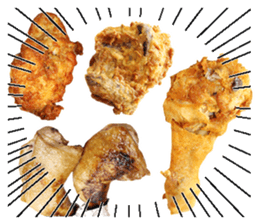 This is fried chicken sticker #14171320