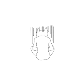 Annoying cat moving sticker sticker #14171335