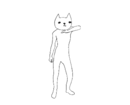 Annoying cat moving sticker sticker #14171346