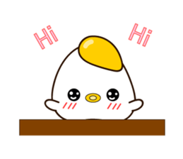 chick? Fried egg? sticker #14172230