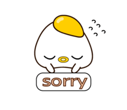 chick? Fried egg? sticker #14172243