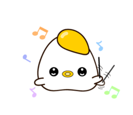 chick? Fried egg? sticker #14172246
